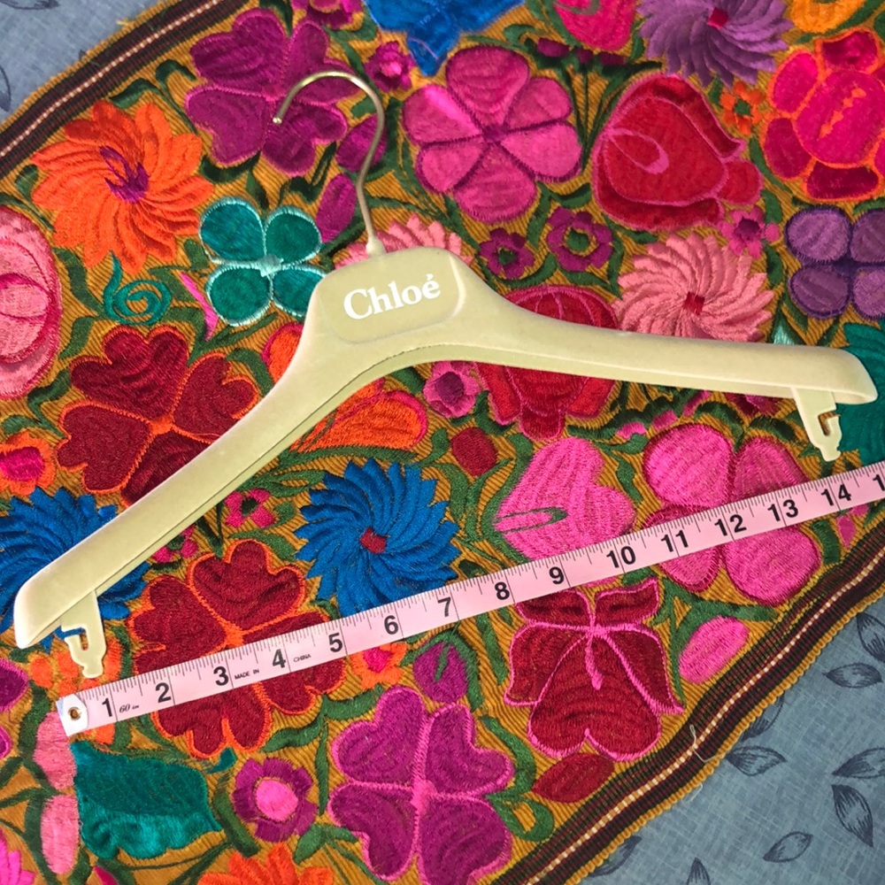 Chloé Velvet Cream Colored Hanger